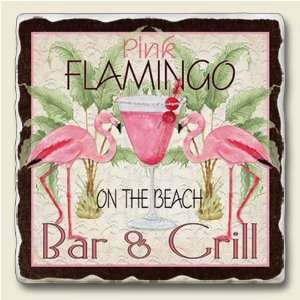  Pink Flamingo Bar and Grill Absorbastone New Tumbled Stone 