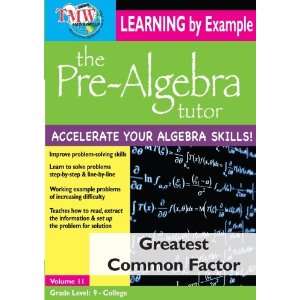  Pre Algebra Tutor Learning By Example   Greatest Common Factor 