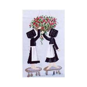  Hanging Basket Care, Cross Stitch from Lynns Prints Arts 