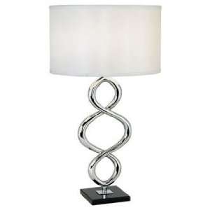    Possini Euro Design Chrome Helix Table Lamp: Home Improvement
