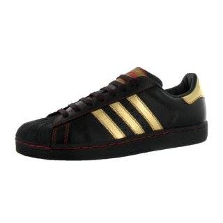 Adidas Mens Superstar 2 Casual Shoe Black, Red, Gold