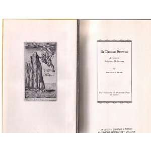   Browne A Study in Religious Philosophy. William P. Dunn Books