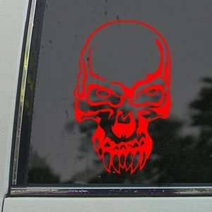  Demon Skull Red Decal Car Truck Bumper Window Red Sticker 