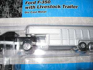 Ertl 1/64 diecast Farm Toys Ford F 350 with Livestock trailer  
