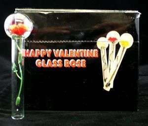 Valentine Glass Flower Love Bubble Rose Tube Ball  