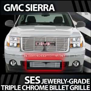  2007 2012 GMC Sierra HD SES Chrome Billet Grille (bottom 