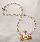 Girls Princess Carriage clay necklace BOUTIQUE CUSTOM