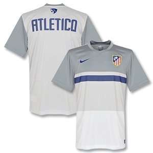  11 12 Atletico Madrid S/S Pre Match Top   Silver Sports 