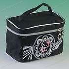 1pc Black Hellokitty Cosmetic MakeUp Tool Train Case Pouch Bag Box 