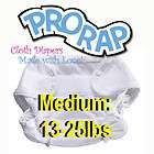   medium white classic cloth diaper cover gussets expedited shipping