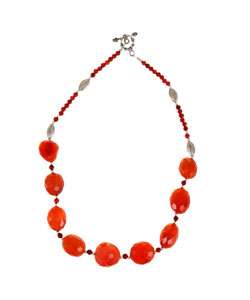 Red Carnelian Gemstone Necklace  