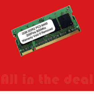 2GB PC6400 800Mhz 200 PIN DDR2 SODIMM SDRAM NOTEBOOK 2G  