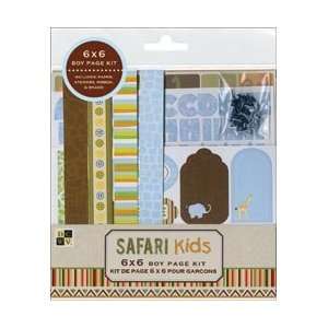   Safari Kids Page Kit 6X6 Boy CP012065; 2 Items/Order