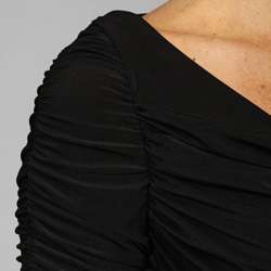 Tadashi Shoji Womens 3/4 sleeve Drape Jersey Dress  Overstock