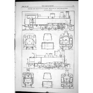  Engineering 1887 Types Belgian State Railways Trains 