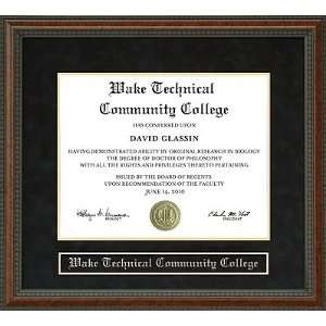  Wake Technical Community College (Wake Tech) Diploma Frame 