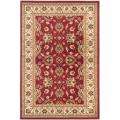Lyndhurst Collection Majestic Ivory/ Red Rug (4 x 6)  Overstock