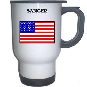  US Flag   Sanger, California (CA) White Stainless Steel 