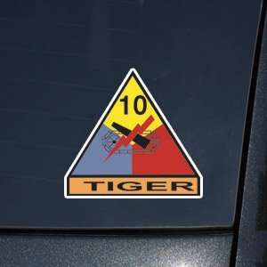  Army 10th Armored Division 3 DECAL Automotive
