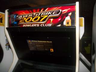 Incredible Technologies Silver Strike 2007 Bowlers Club arcade game 