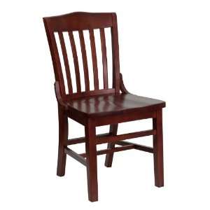   Series Mahogany Finished School House Back Wooden Restaurant Chair