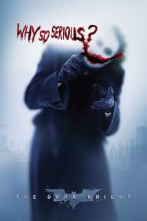 The Dark Knight Why So Serious Batman Joker Wayne Ledger Awesome 