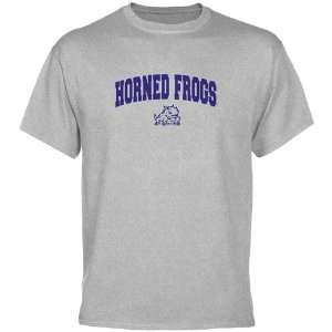 TCU Horned Frogs Ash Mascot Arch T shirt :  Sports 