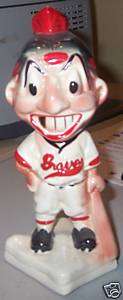 1940s Boston Braves Gold Tooth Stanford Pottery Bank  