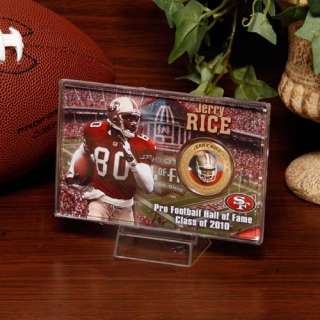 San Francisco 49ers Jerry Rice Hall of Fame Coin Card  
