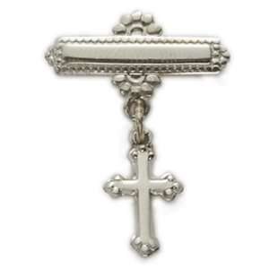   Silver Cross Bar Pin Childrens Religious Jewelry Pins Jewelry