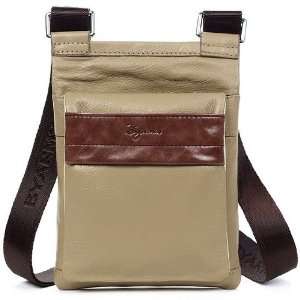   Styled Leather Shoulder Bag for Men COLOR Khaki