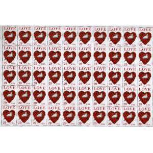    Love and Dove 50 x 29 cent US Postage Stamps #2814 