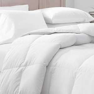  700 Thread Count White Goose Down Comforter: Home 