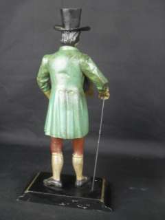 Vintage 1980s Figural Clock Maker Statue,  