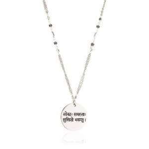  JIVASUKHA by Lois Hill Sterling Silver Mantra Necklace Jewelry