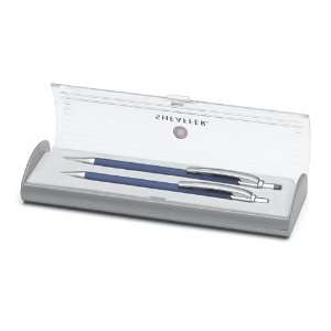  Sheaffer EVT Soft Feel Matte Plastic Blue Pen & Pencil Set 