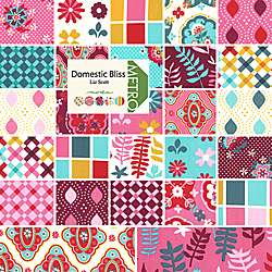   DOMESTIC BLISS 10 Layer Cake Fabric Quilting Squares Moda  