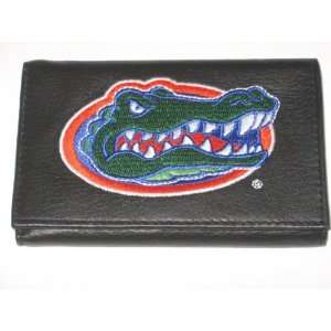  Genuine LEATHER WALLET with Embroidered Team Logo