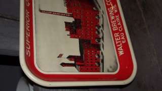 Walter Brewing Co Eau Claire Wisconsin Factory Scene Walters Beer Tray 