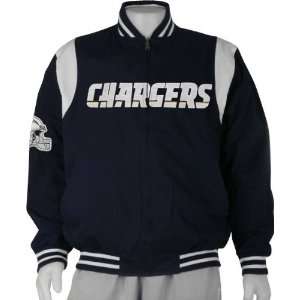  San Diego Chargers Reversible Logo Team Varsity Jacket 