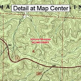  USGS Topographic Quadrangle Map   Johnson Mountain 
