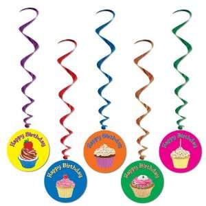   By Beistle Company Happy Birthday Whirls Assorted: Everything Else
