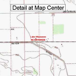  USGS Topographic Quadrangle Map   Lake Wawasee, Indiana 