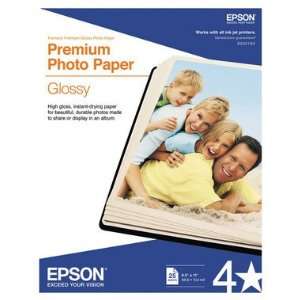  Epson Letter Size Premium Glossy Photo Paper 8.5 X 11 Inch 