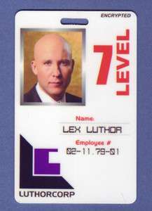 Smallville Luthorcorp ID Card Lex Luthor Cosplay Costum  