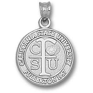  California State Fullerton Seal Pendant (Silver) Sports 