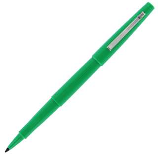   ink color green pen style stick refillable no retractable no pocket