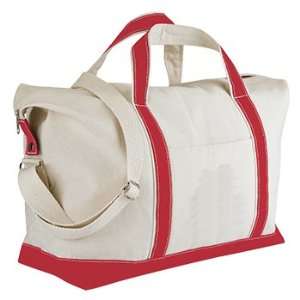  Nautical Weekender Duffel Bag   Red