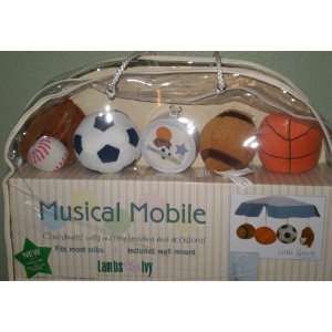  Lambs & Ivy LITTLE SPORTS Musical Mobile Baby