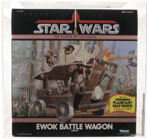 Star Wars Vintage Vehicle Ewok Battle Wagon AFA 80**  